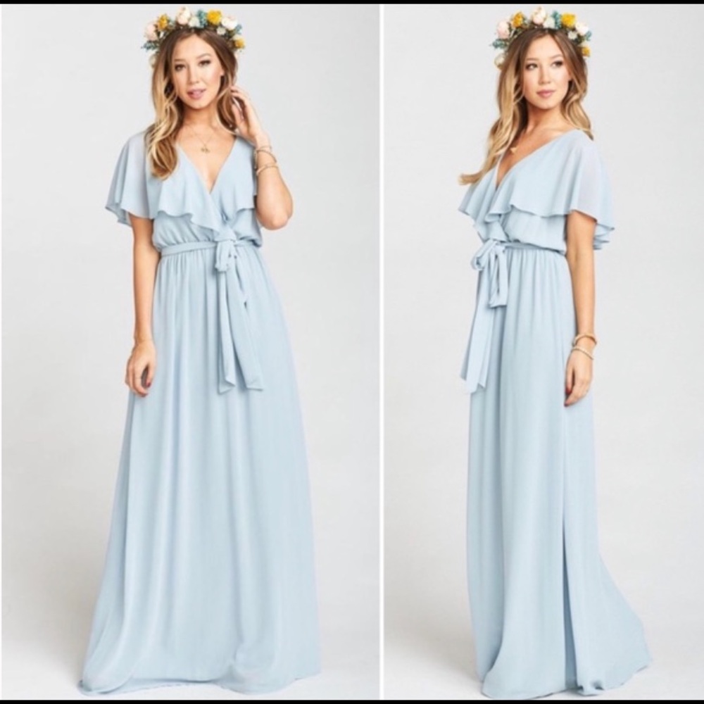 Show me your mumu Audrey Maxi Dress S Steep blue